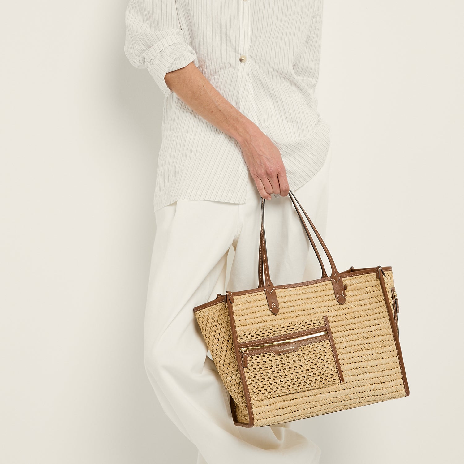 Raffia tote bag best sale