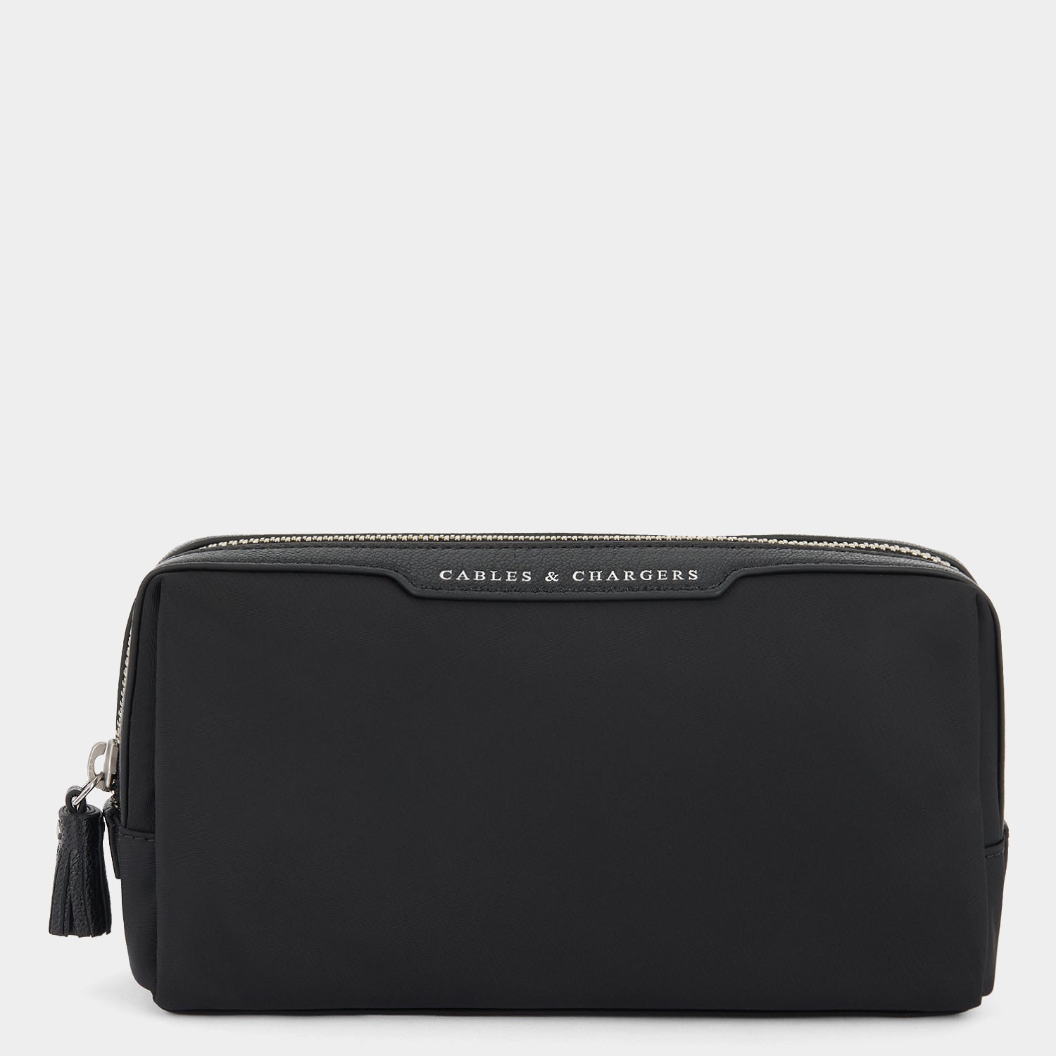 Cables & Chargers Pouch -

          
            Regenerated ECONYL® in Black -
          

          Anya Hindmarch UK
