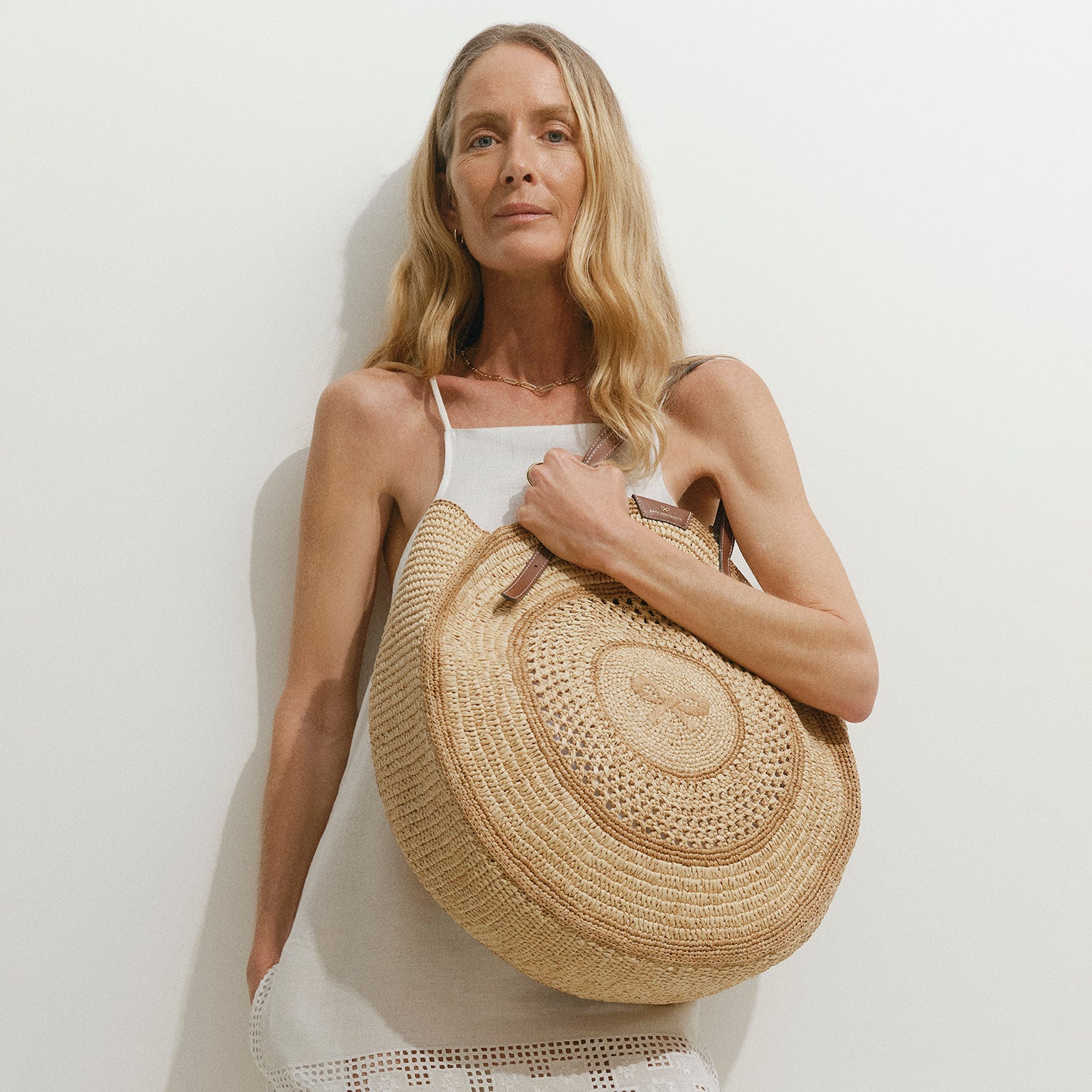 Raffia Round Bow Tote -

          
            Raffia in Natural -
          

          Anya Hindmarch UK
