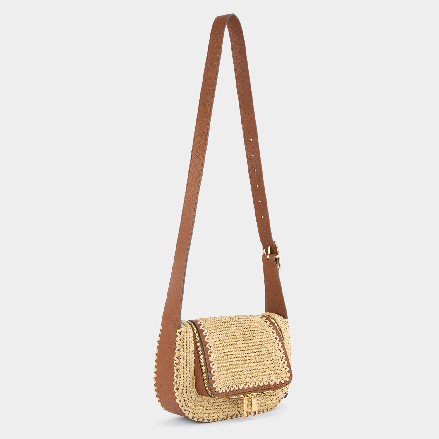 Vere Raffia Small Cross-body -

          
            Raffia in Natural -
          

          Anya Hindmarch UK
