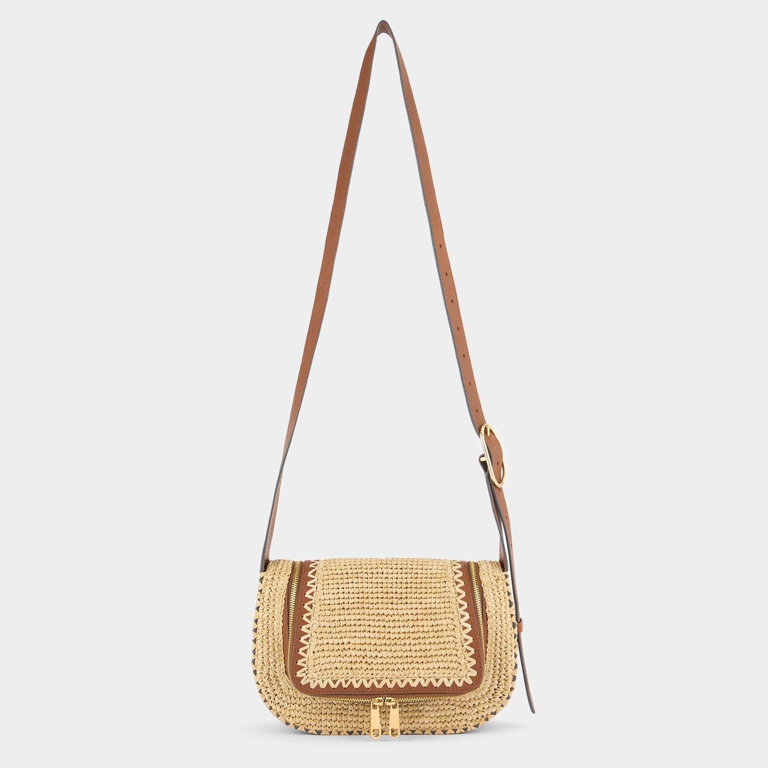 Vere Raffia Small Cross-body -

          
            Raffia in Natural -
          

          Anya Hindmarch UK
