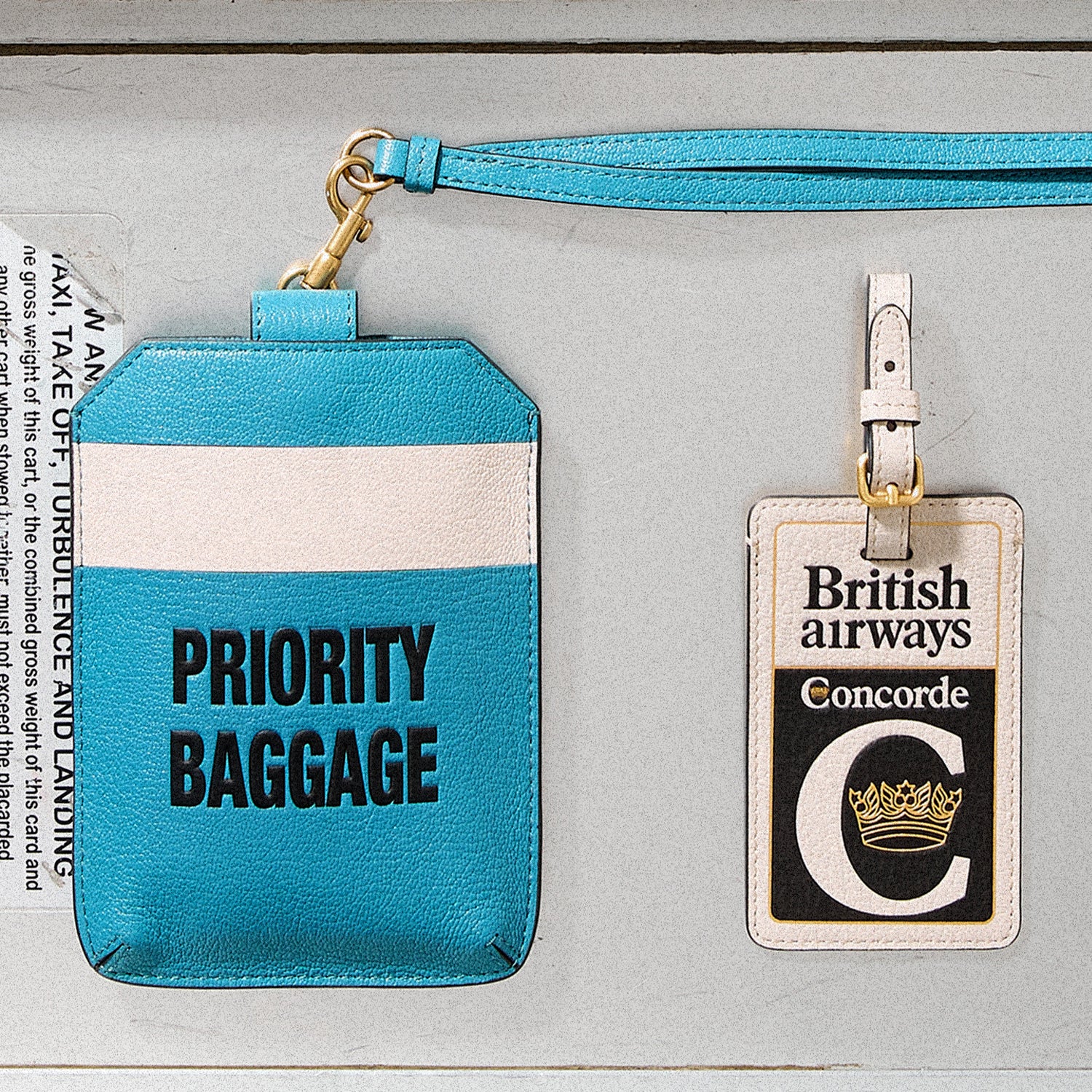 Anya Brands British Airways Concorde Luggage Label Charm