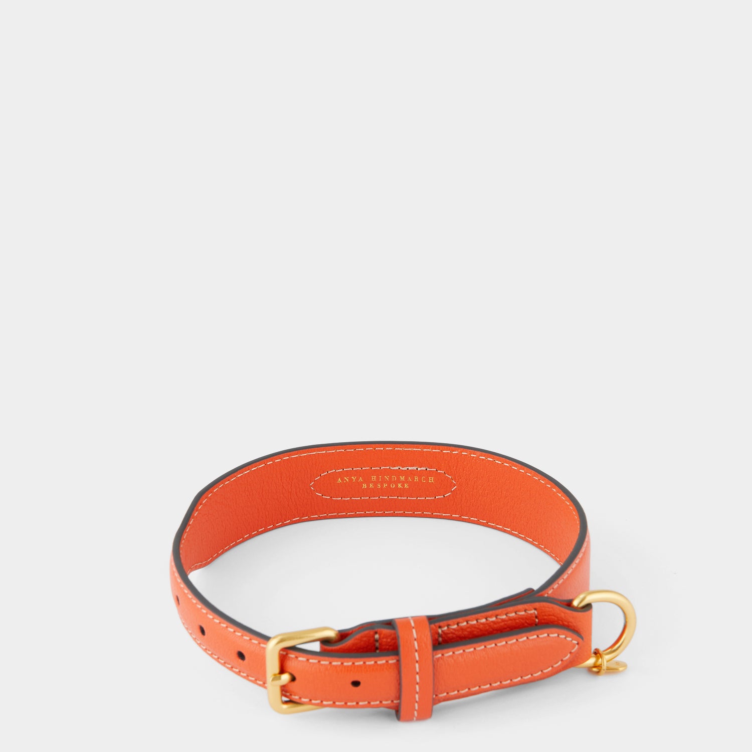 Large Dog Collar -

          
            Capra Leather in Clementine -
          

          Anya Hindmarch UK
