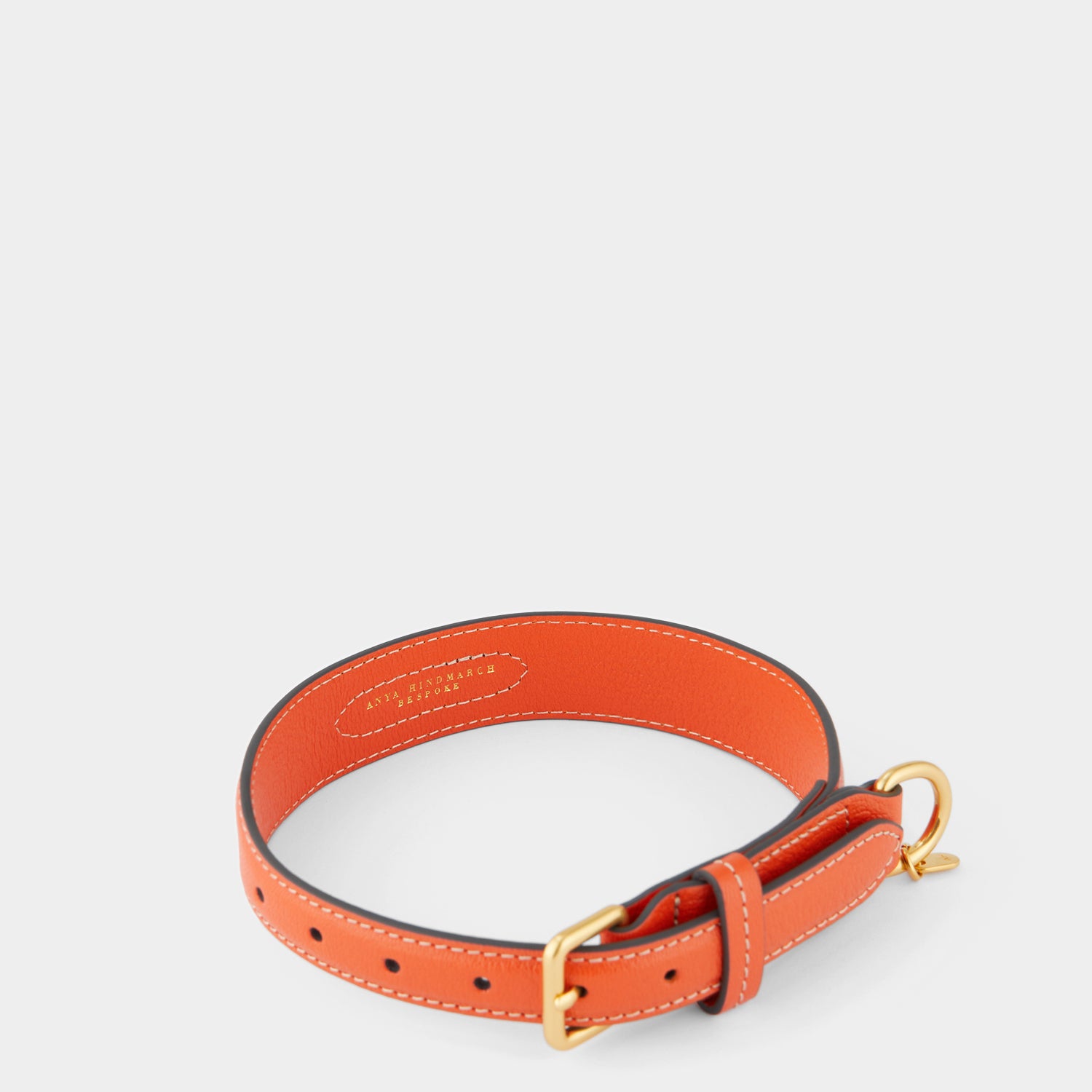 Large Dog Collar -

          
            Capra Leather in Clementine -
          

          Anya Hindmarch UK
