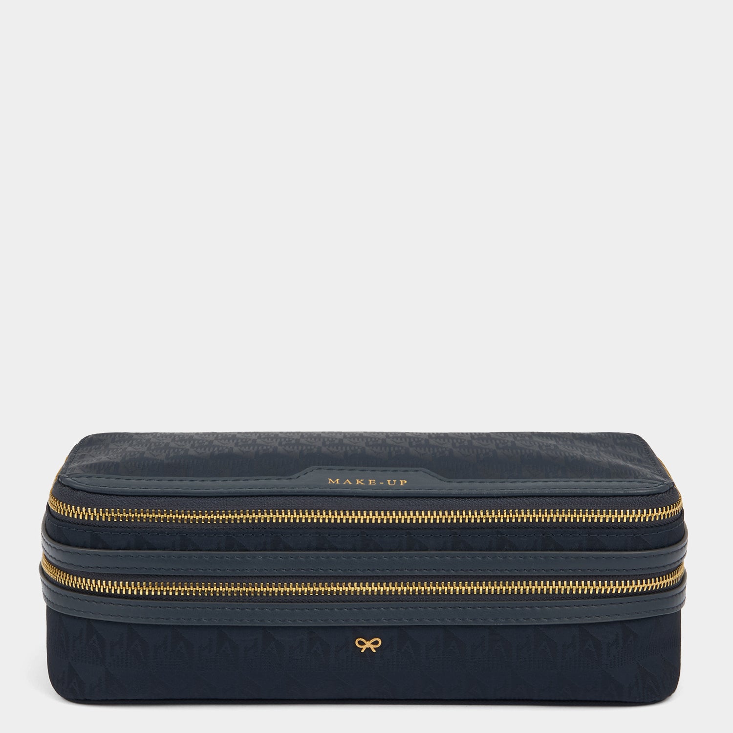 Logo Make-Up Pouch -

          
            Nylon Jacquard in New Marine -
          

          Anya Hindmarch UK
