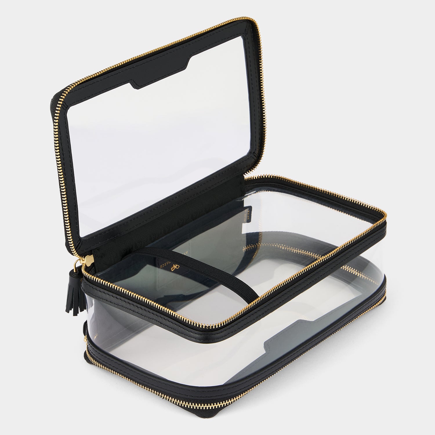 Logo In-Flight Case -

          
            Leather in Black/TPU in clear -
          

          Anya Hindmarch UK
