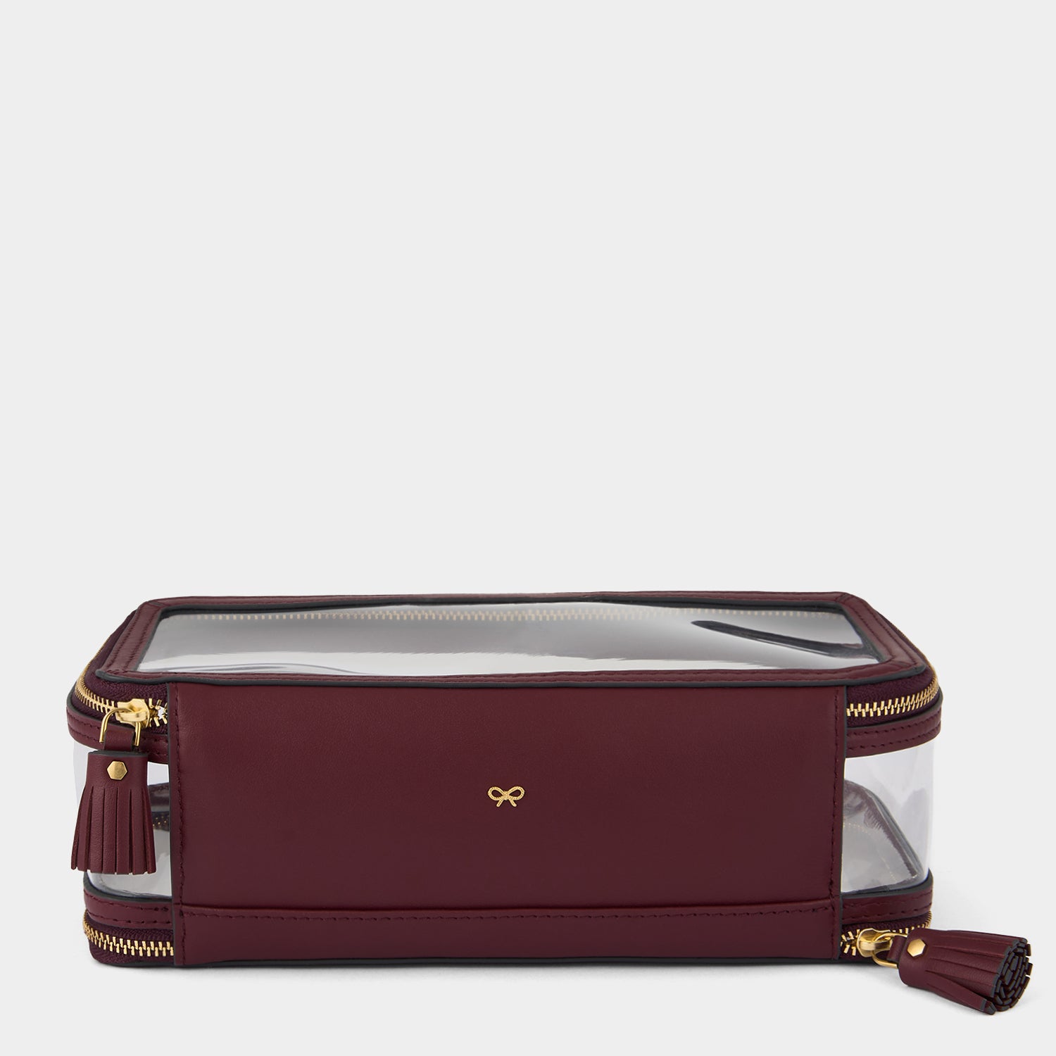 Logo In-Flight Case -

          
            Leather in Medium Red/TPU in Clear -
          

          Anya Hindmarch UK
