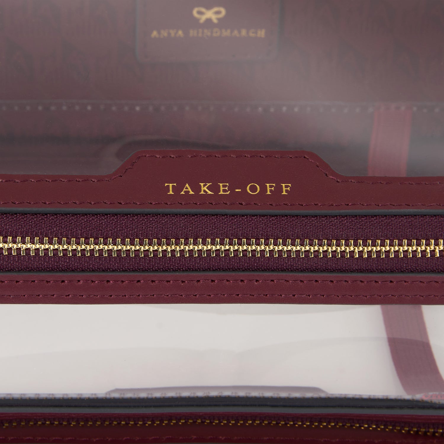 Logo In-Flight Case -

          
            Leather in Medium Red/TPU in Clear -
          

          Anya Hindmarch UK
