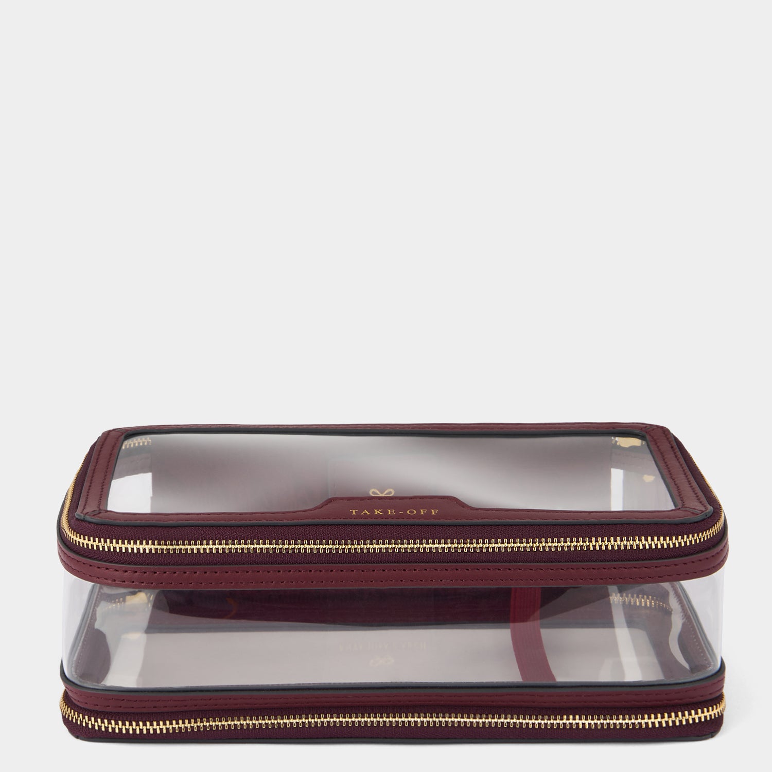 Logo In-Flight Case -

          
            Leather in Medium Red/TPU in Clear -
          

          Anya Hindmarch UK
