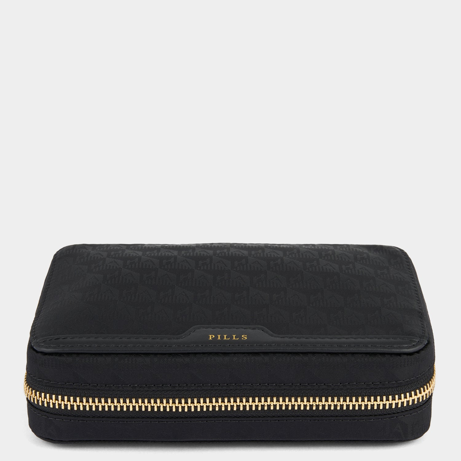 Logo Pills Box -

          
            Jacquard Nylon in Black -
          

          Anya Hindmarch UK
