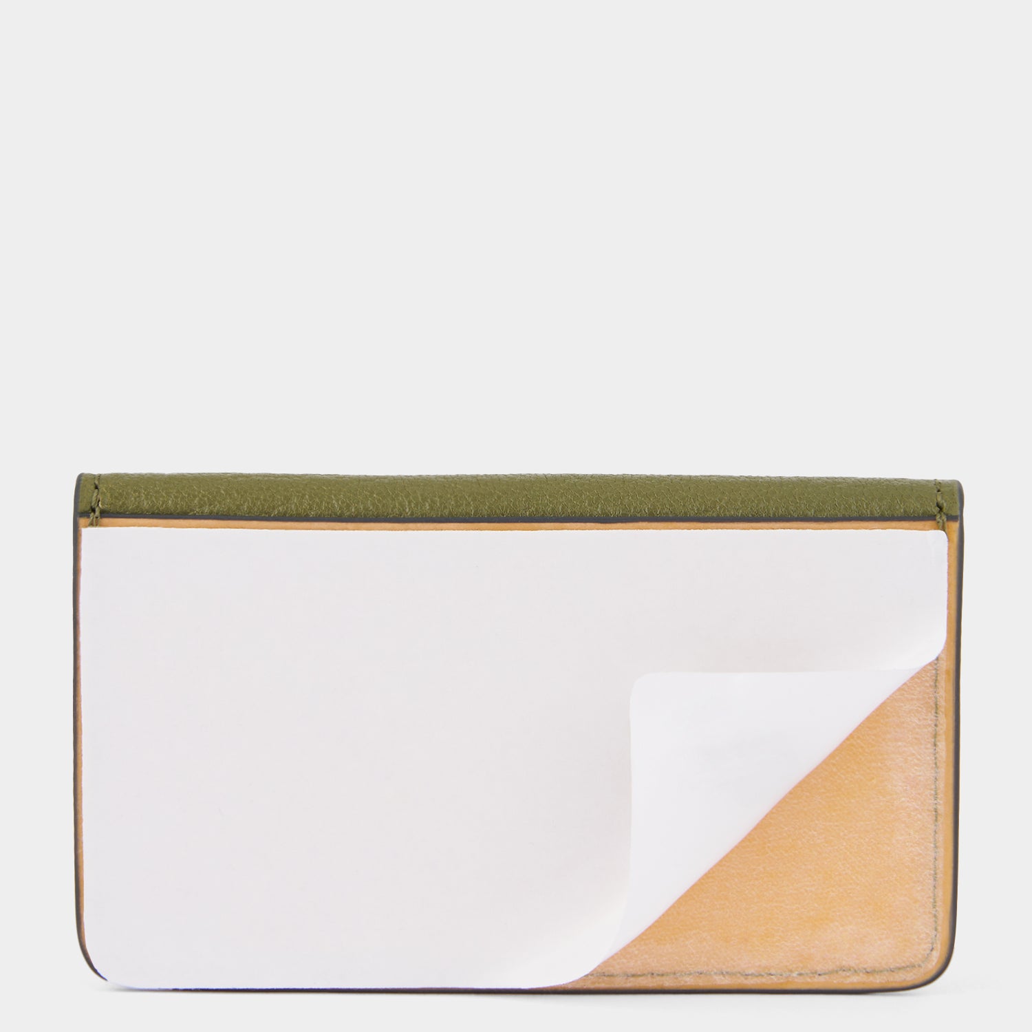 Envelope Purse Phone Sticker -

          
            Capra Leather in Light Olive -
          

          Anya Hindmarch UK
