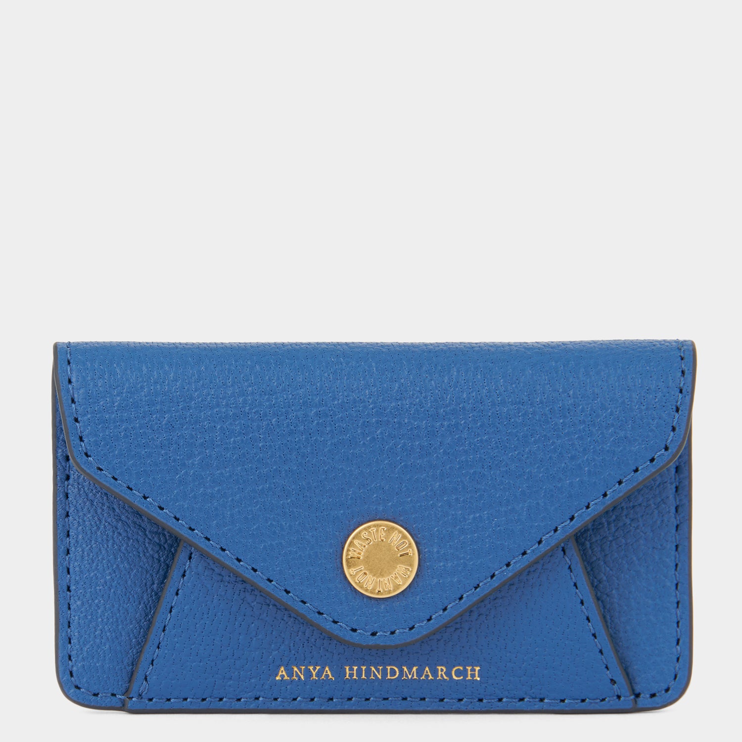 Envelope Purse Phone Sticker -

          
            Capra Leather in Blueberry -
          

          Anya Hindmarch UK
