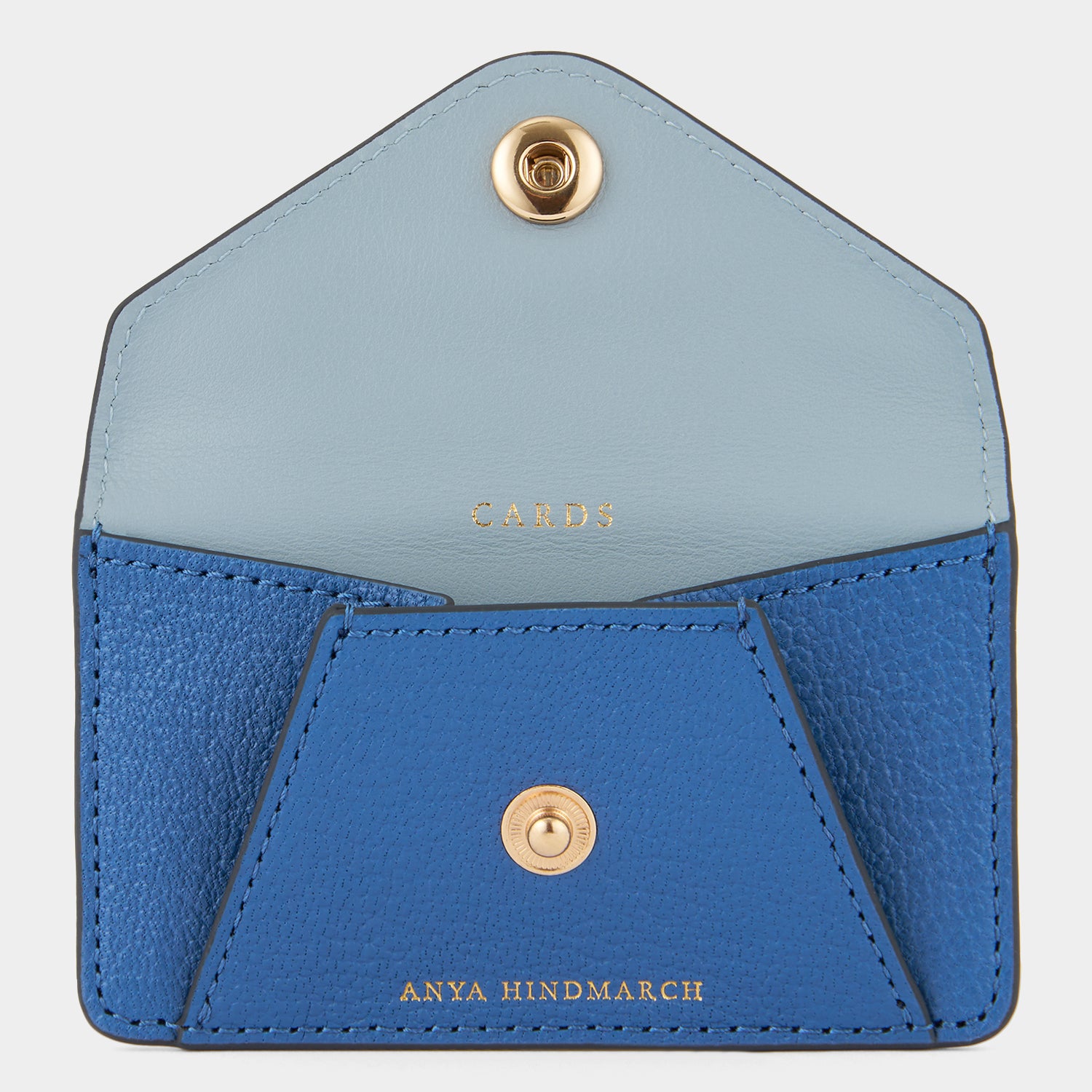 Envelope Purse Phone Sticker -

          
            Capra Leather in Blueberry -
          

          Anya Hindmarch UK
