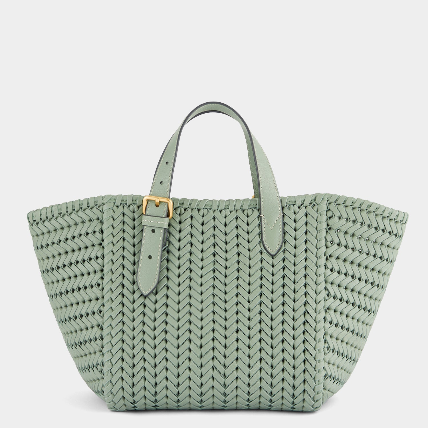 Neeson Small Square Tote -

          
            Capra Leather in Moss -
          

          Anya Hindmarch UK
