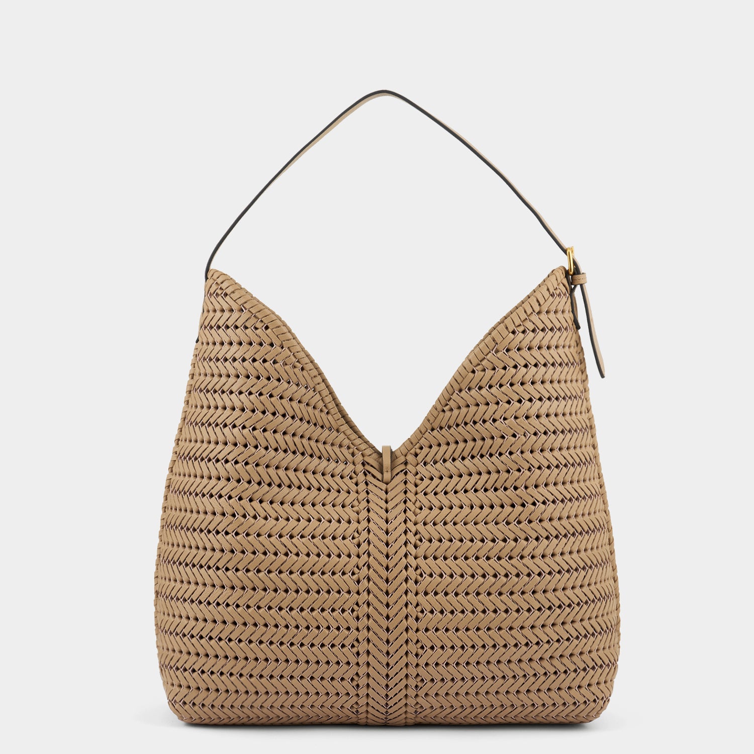 Neeson Tassel Hobo Bag -

          
            Capra Leather in Sand -
          

          Anya Hindmarch UK
