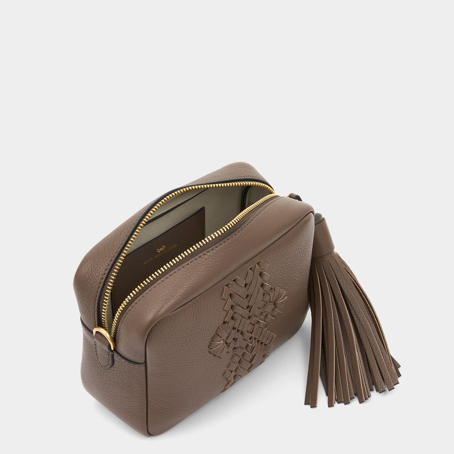 Neeson Tassel Cross-body -

          
            Capra Leather in Pebble -
          

          Anya Hindmarch UK
