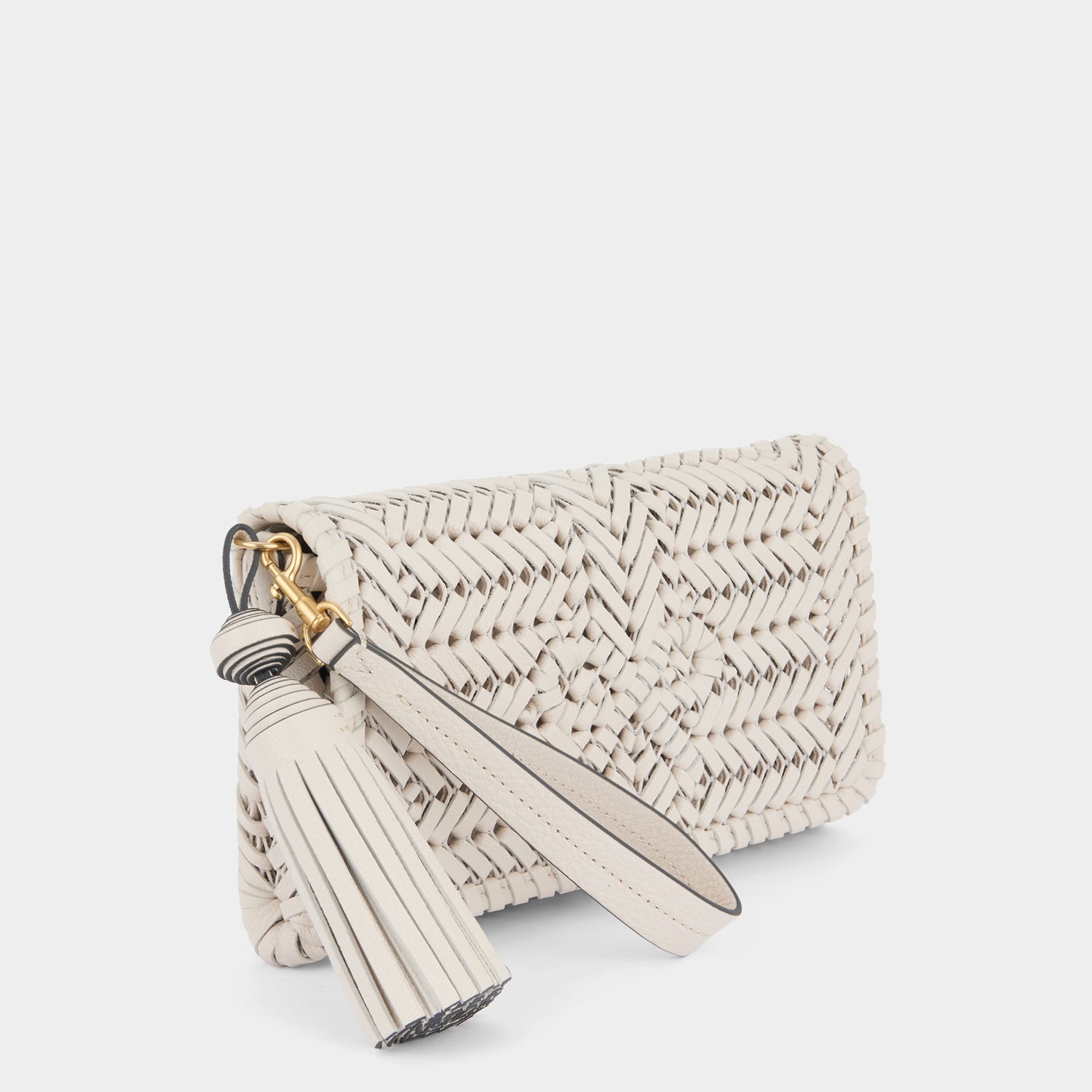 Neeson Tassel Clutch -

          
            Capra Leather in Chalk -
          

          Anya Hindmarch UK
