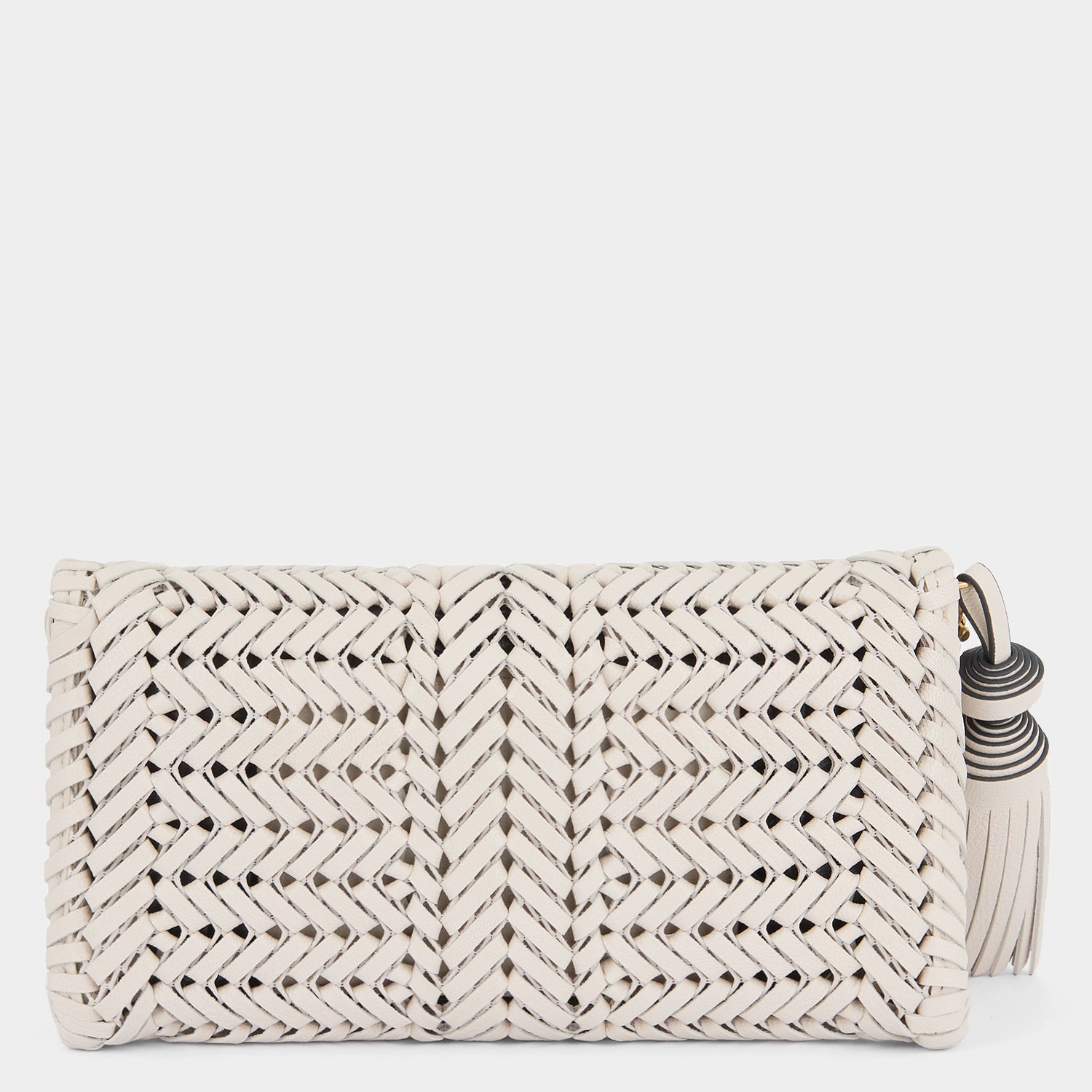 Neeson Tassel Clutch -

          
            Capra Leather in Chalk -
          

          Anya Hindmarch UK
