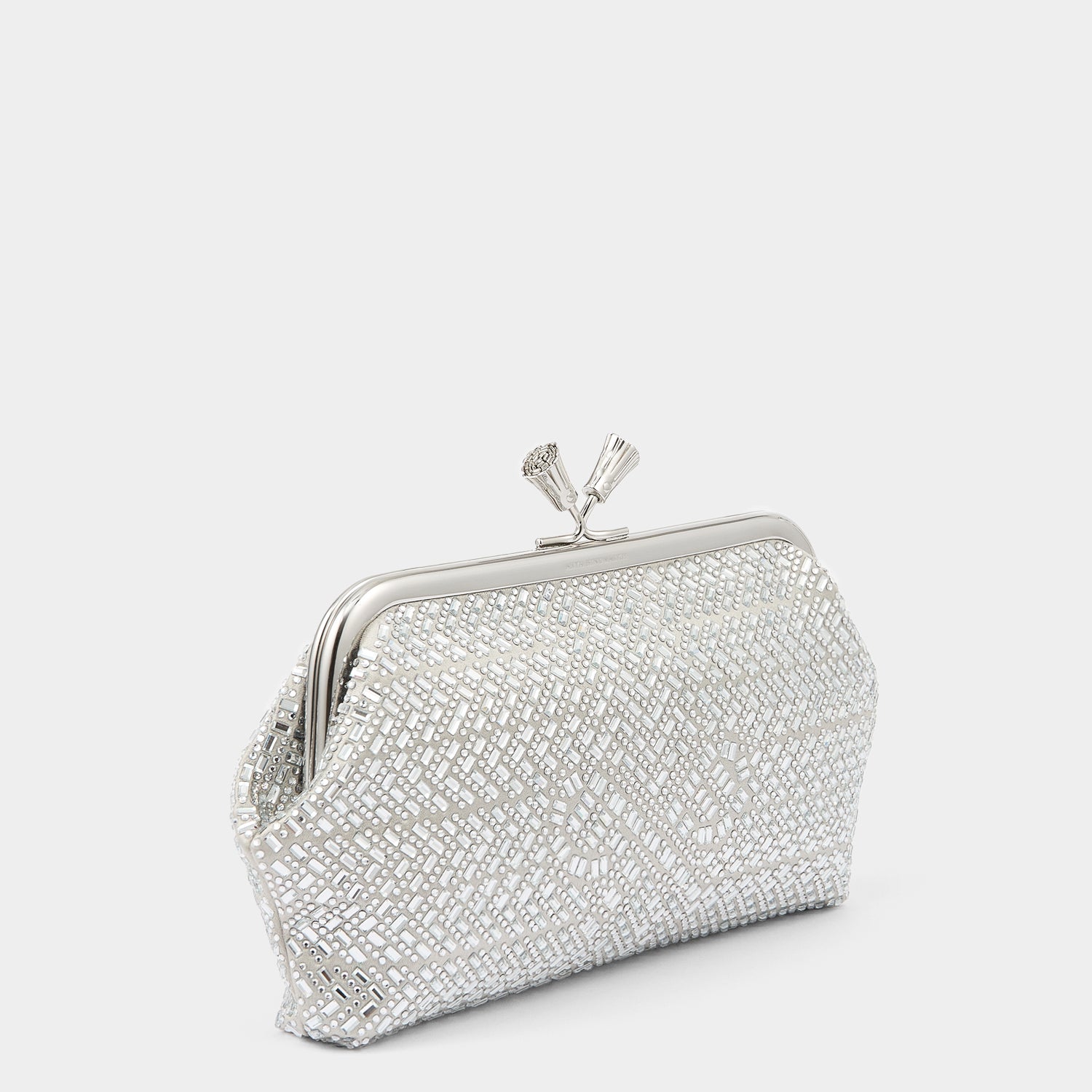 Maud Neeson Crystal Tassel Clutch -

          
            Crystals in Silver -
          

          Anya Hindmarch UK
