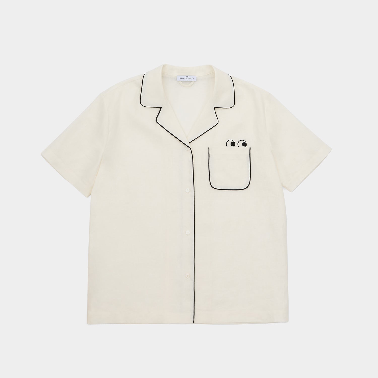 Eyes Short Linen Pyjamas -

          
            Linen in Chalk -
          

          Anya Hindmarch UK
