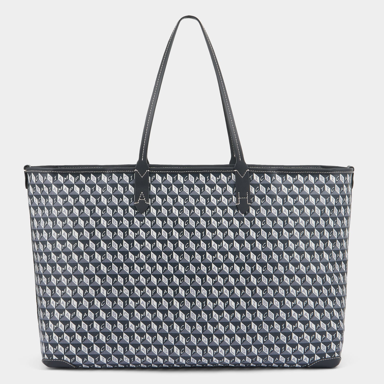 I Am A Plastic Bag Zipped Tote -

          
            Recycled Canvas in Charcoal -
          

          Anya Hindmarch UK
