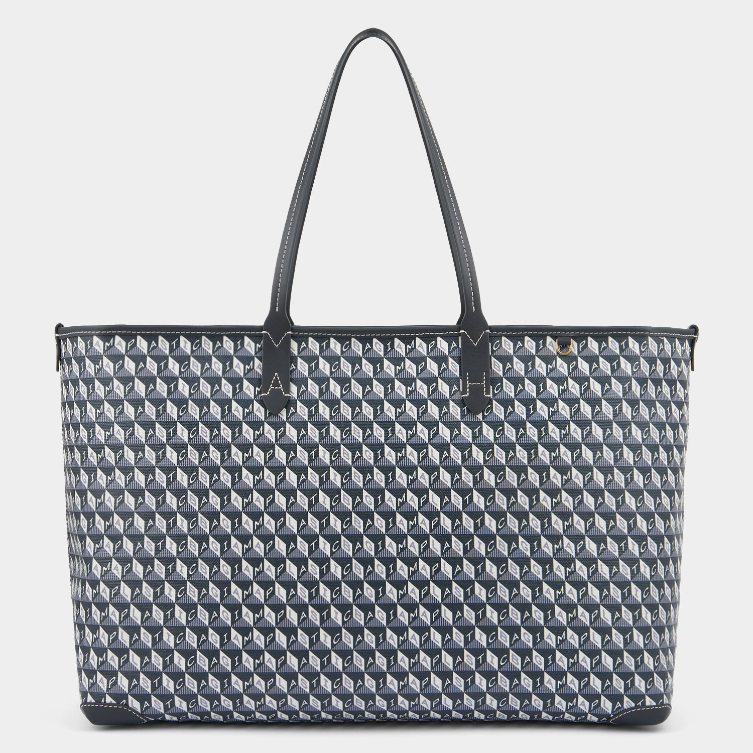 I Am A Plastic Bag Zipped Tote -

          
            Recycled Canvas in Charcoal -
          

          Anya Hindmarch UK
