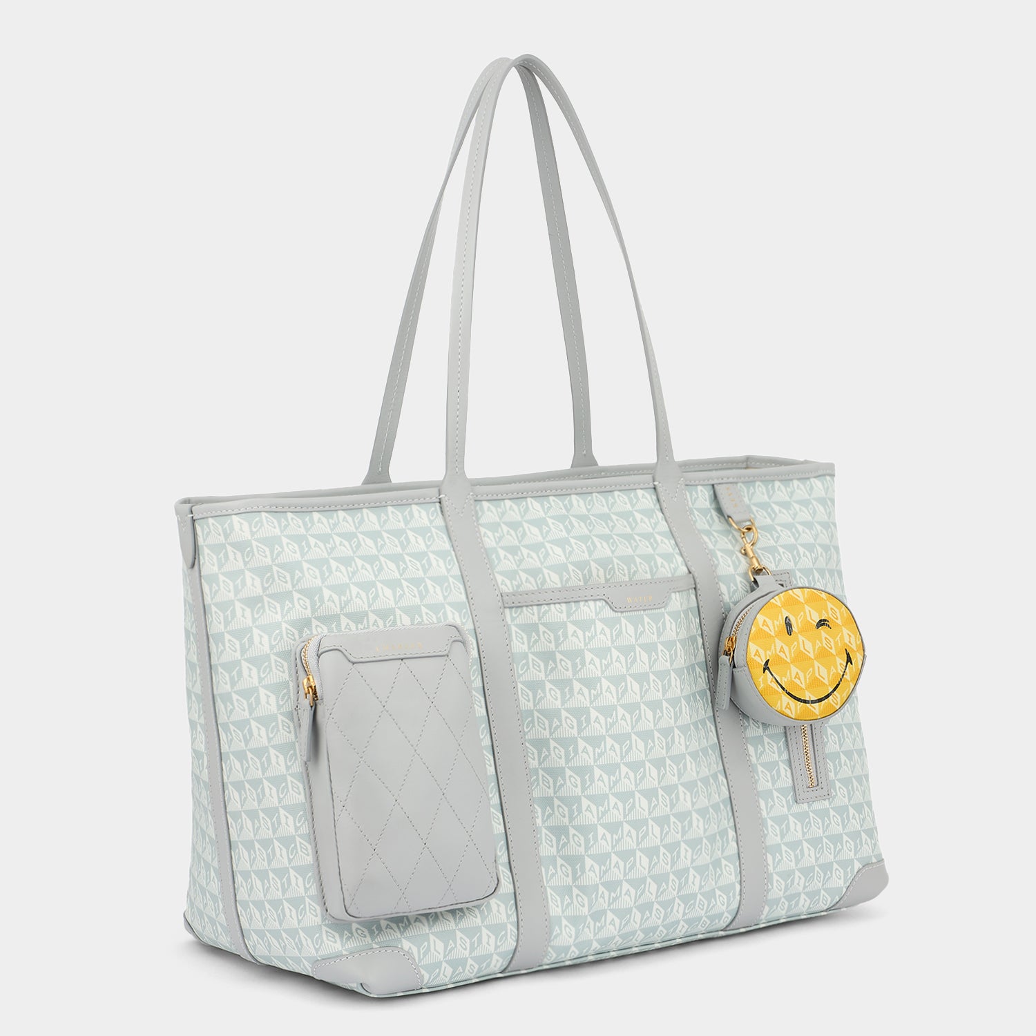 I Am A Plastic Bag Wink In-flight Tote -

          
            Recycled Canvas in Frost -
          

          Anya Hindmarch UK
