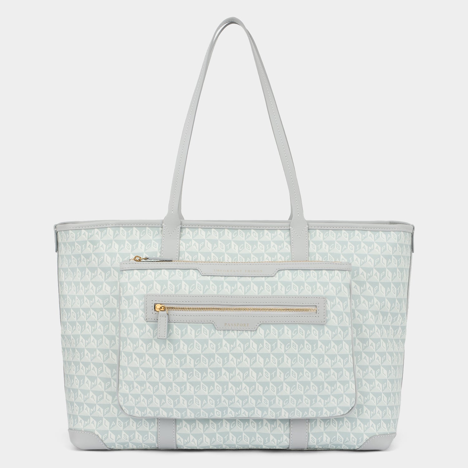 I Am A Plastic Bag Wink In-flight Tote -

          
            Recycled Canvas in Frost -
          

          Anya Hindmarch UK
