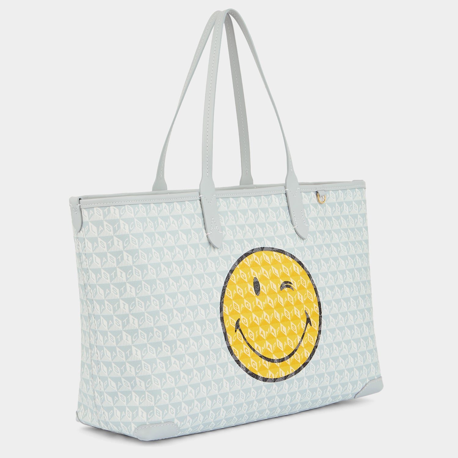 I Am A Plastic Bag Wink Zipped Tote -

          
            Recycled Canvas in Frost -
          

          Anya Hindmarch UK
