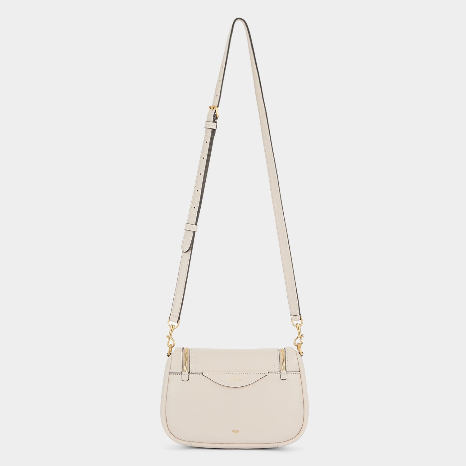 Vere Small Soft Satchel Cross-body -

          
            Grain Leather in Chalk -
          

          Anya Hindmarch UK
