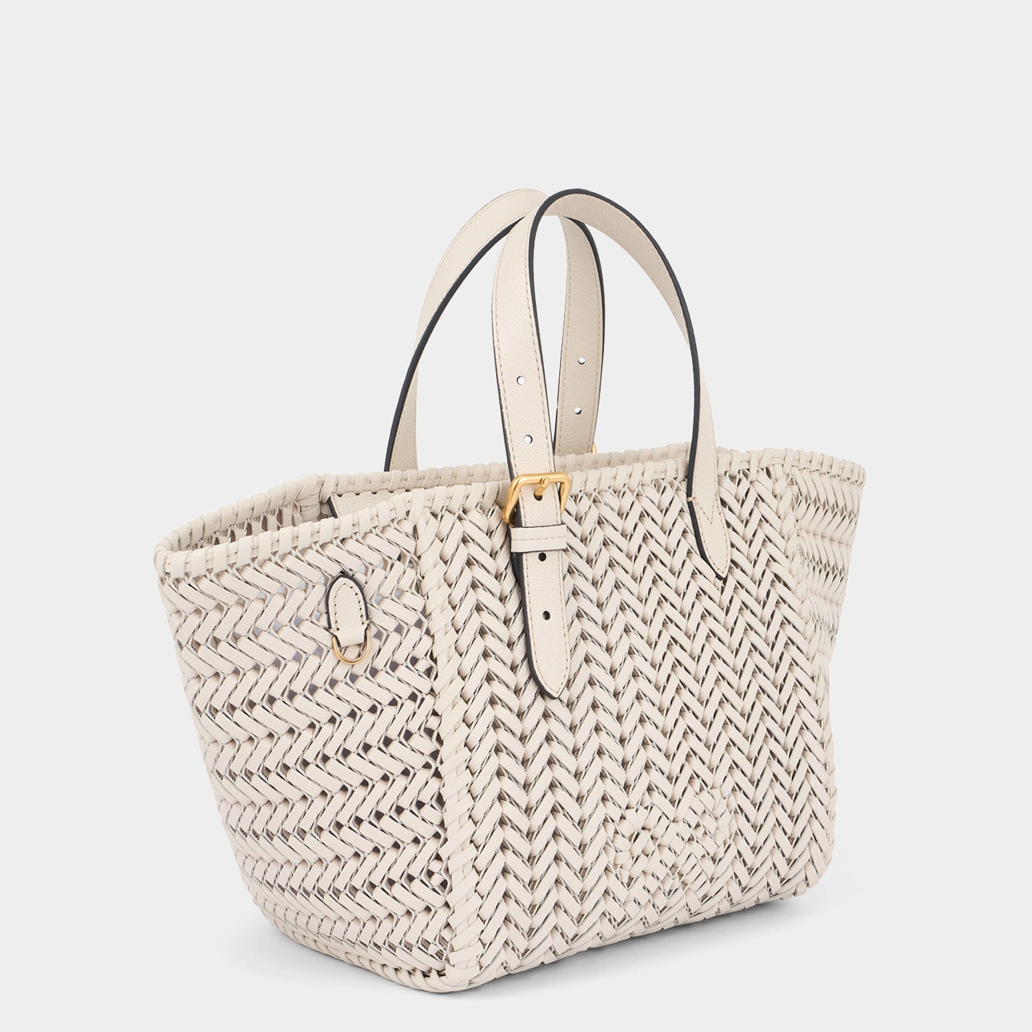 Neeson Small Square Tote -

          
            Capra Leather in Chalk -
          

          Anya Hindmarch UK
