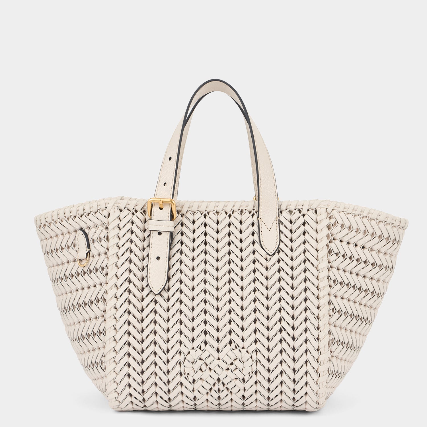 Neeson Small Square Tote -

          
            Capra Leather in Chalk -
          

          Anya Hindmarch UK
