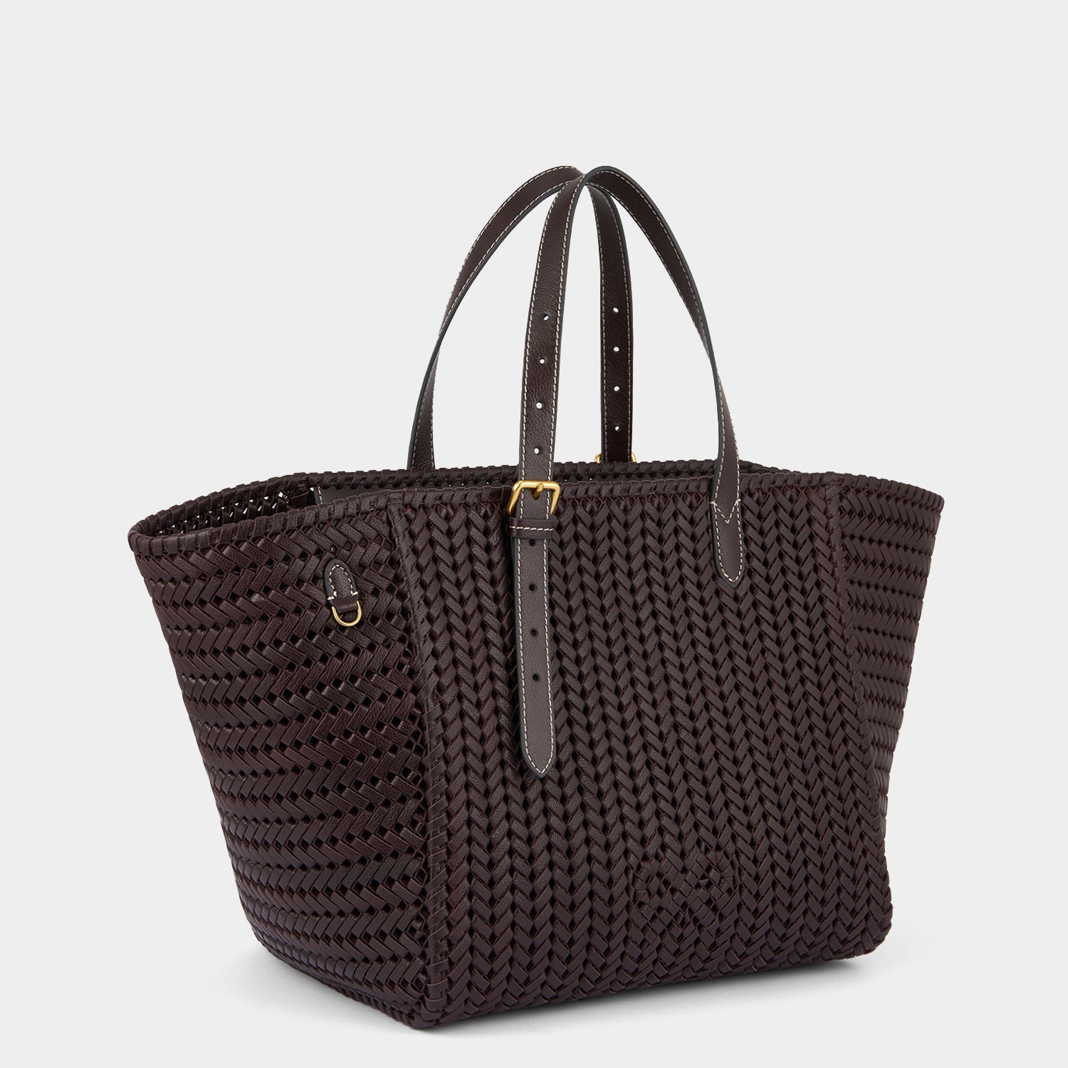 Neeson Square Tote -

          
            Capra Leather in Grape -
          

          Anya Hindmarch UK
