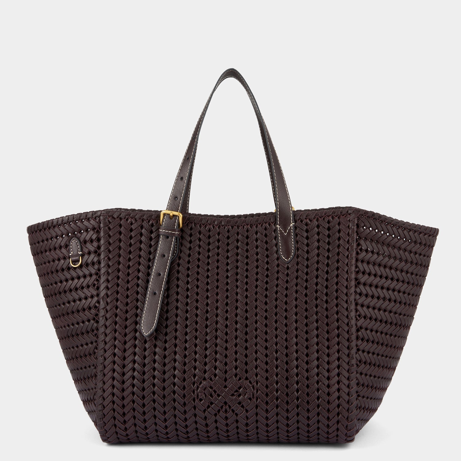 Neeson Square Tote -

          
            Capra Leather in Grape -
          

          Anya Hindmarch UK
