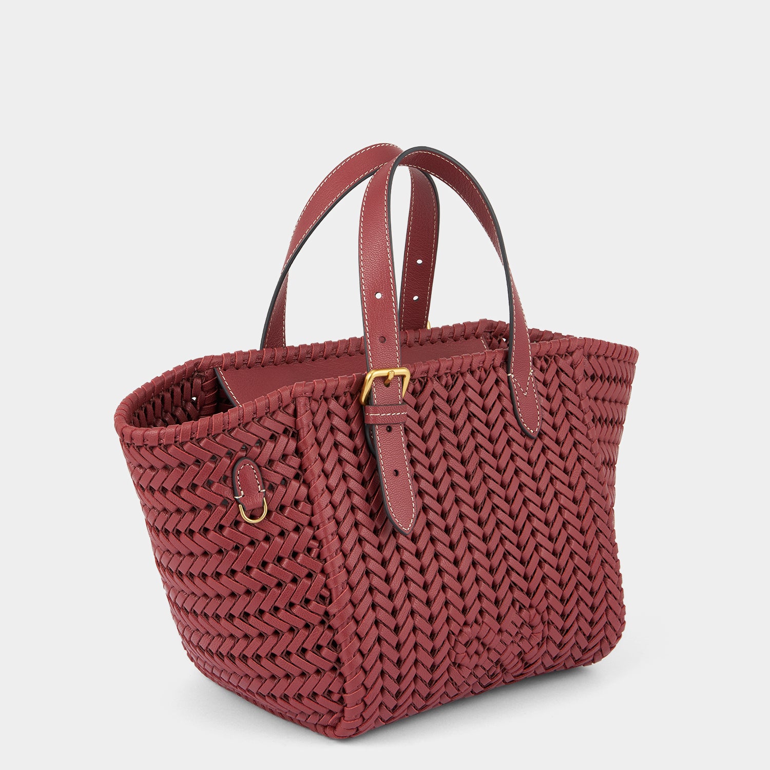 Neeson Small Square Tote -

          
            Capra Leather in Damson -
          

          Anya Hindmarch UK
