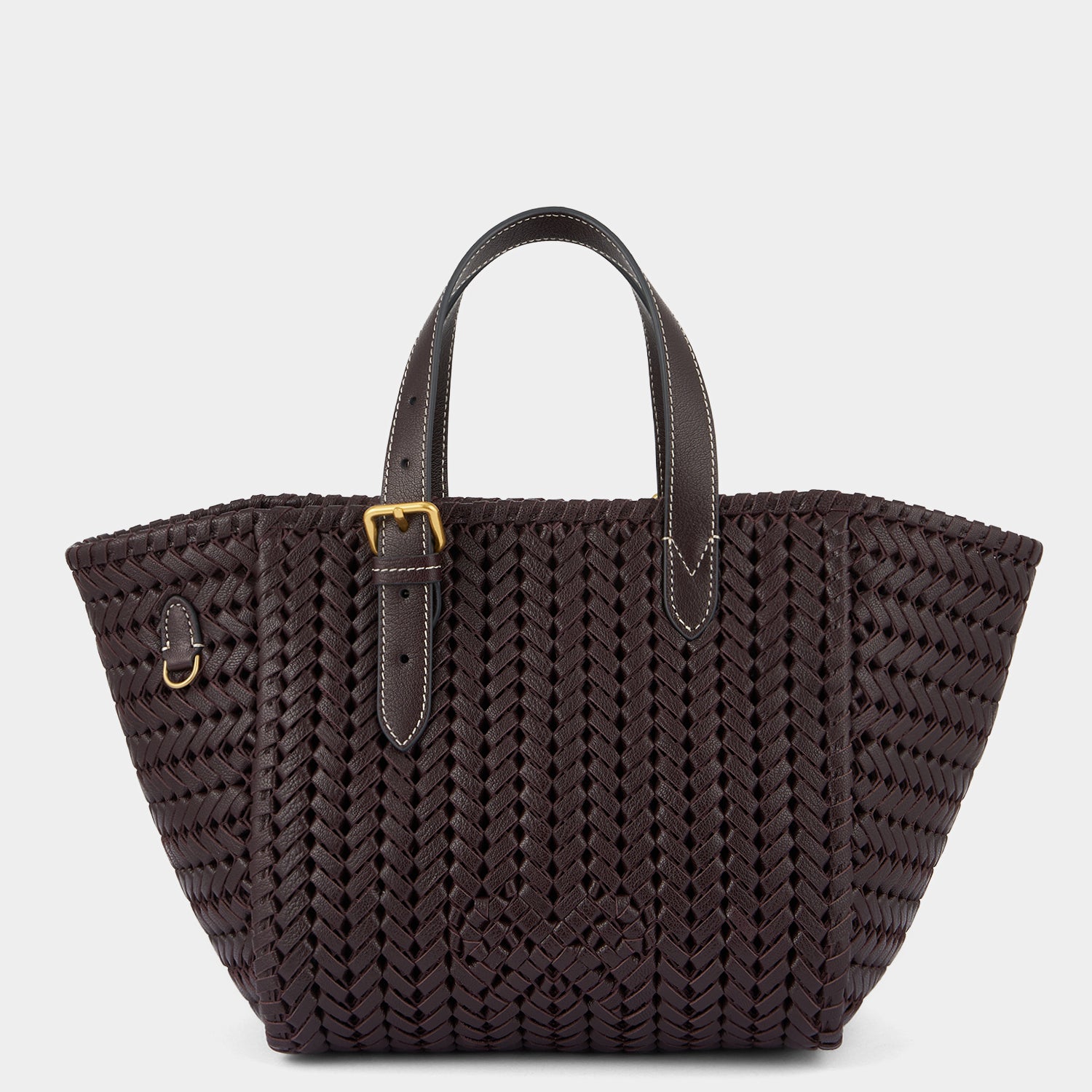 Neeson Small Square Tote -

          
            Capra Leather in Grape -
          

          Anya Hindmarch UK
