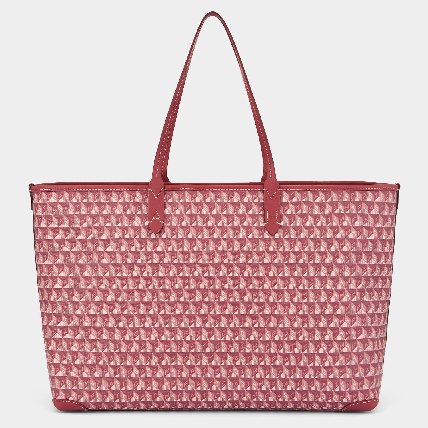 I Am A Plastic Bag Zipped Motif Tote -

          
            Recycled Canvas in Damson -
          

          Anya Hindmarch UK
