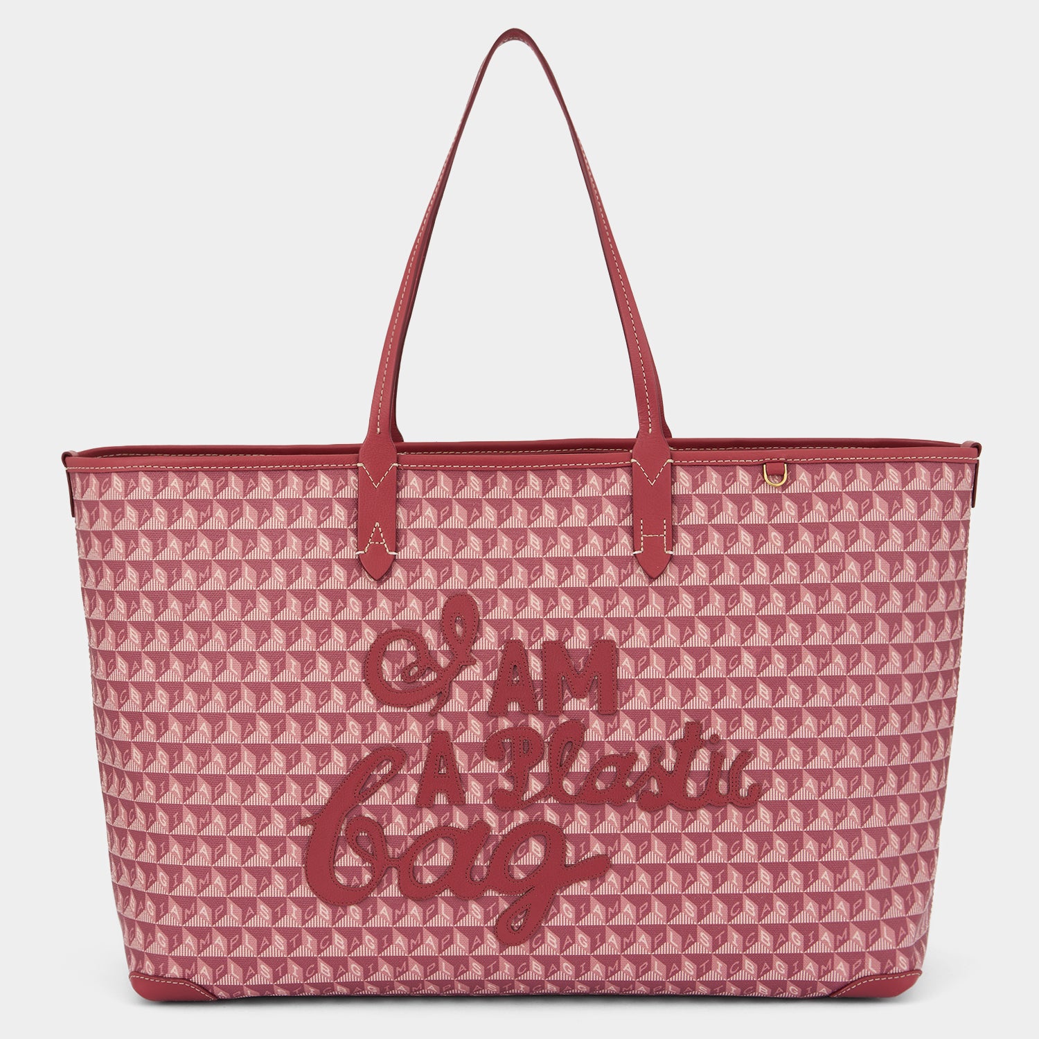 I Am A Plastic Bag Zipped Motif Tote -

          
            Recycled Canvas in Damson -
          

          Anya Hindmarch UK
