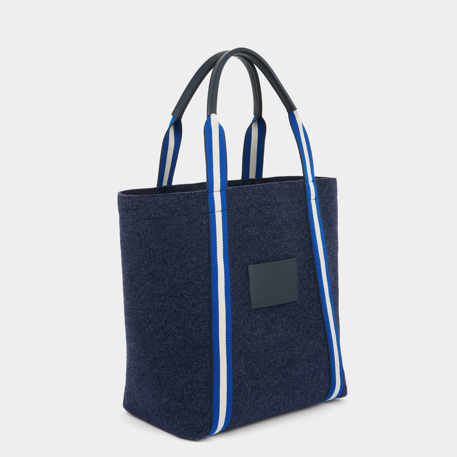 Pont Tote -

          
            Wool Felt in Navy -
          

          Anya Hindmarch UK
