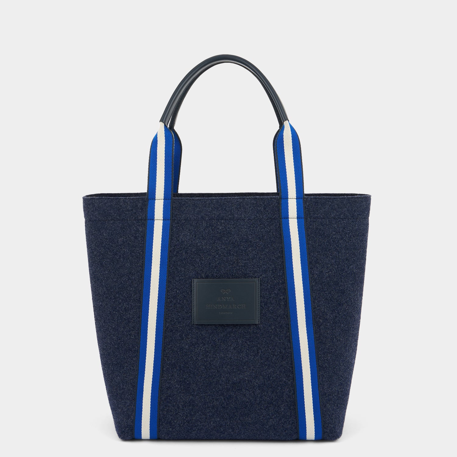 Pont Tote -

          
            Wool Felt in Navy -
          

          Anya Hindmarch UK
