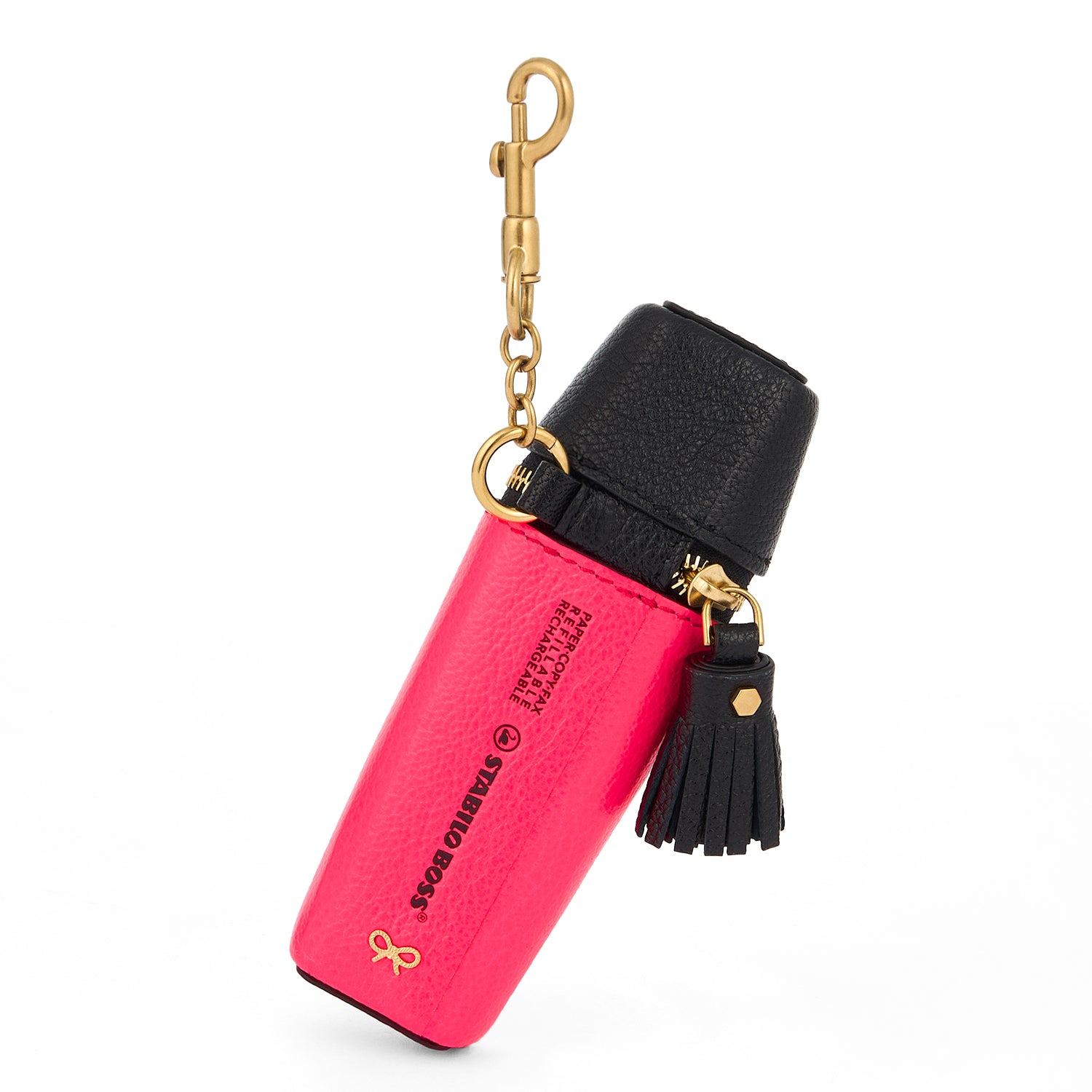 Anya Brands STABILO BOSS ORIGINAL Coin Purse Charm -

          
            Capra Leather in Neon Pink -
          

          Anya Hindmarch UK
