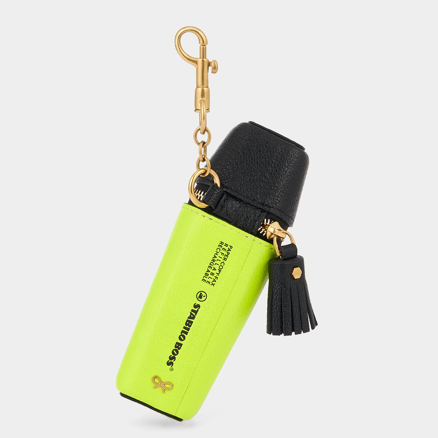 Anya Brands STABILO BOSS ORIGINAL Coin Purse Charm -

          
            Capra Leather in Neon Yellow -
          

          Anya Hindmarch UK
