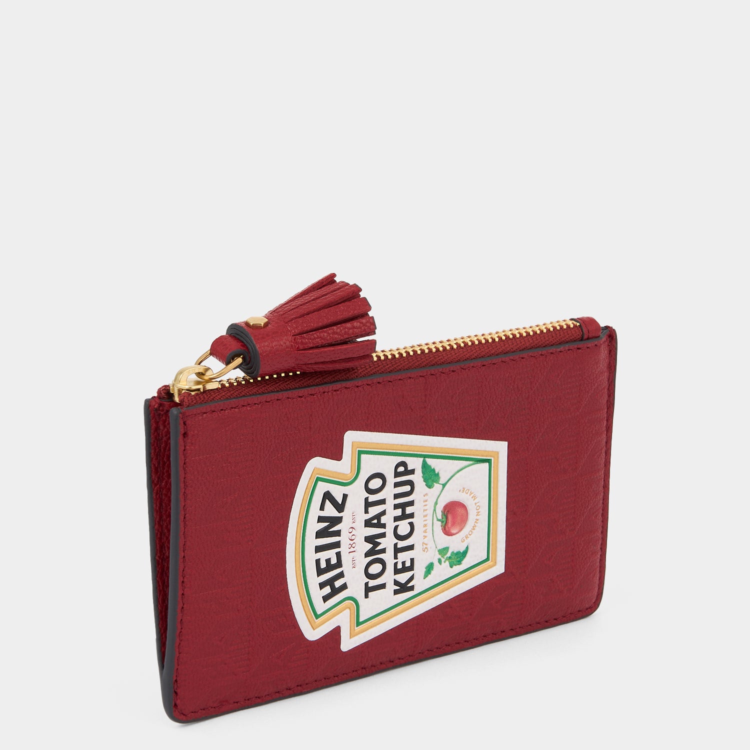 Anya Brands Heinz Tomato Ketchup Zip Card Case -

          
            Capra Leather in Red -
          

          Anya Hindmarch UK
