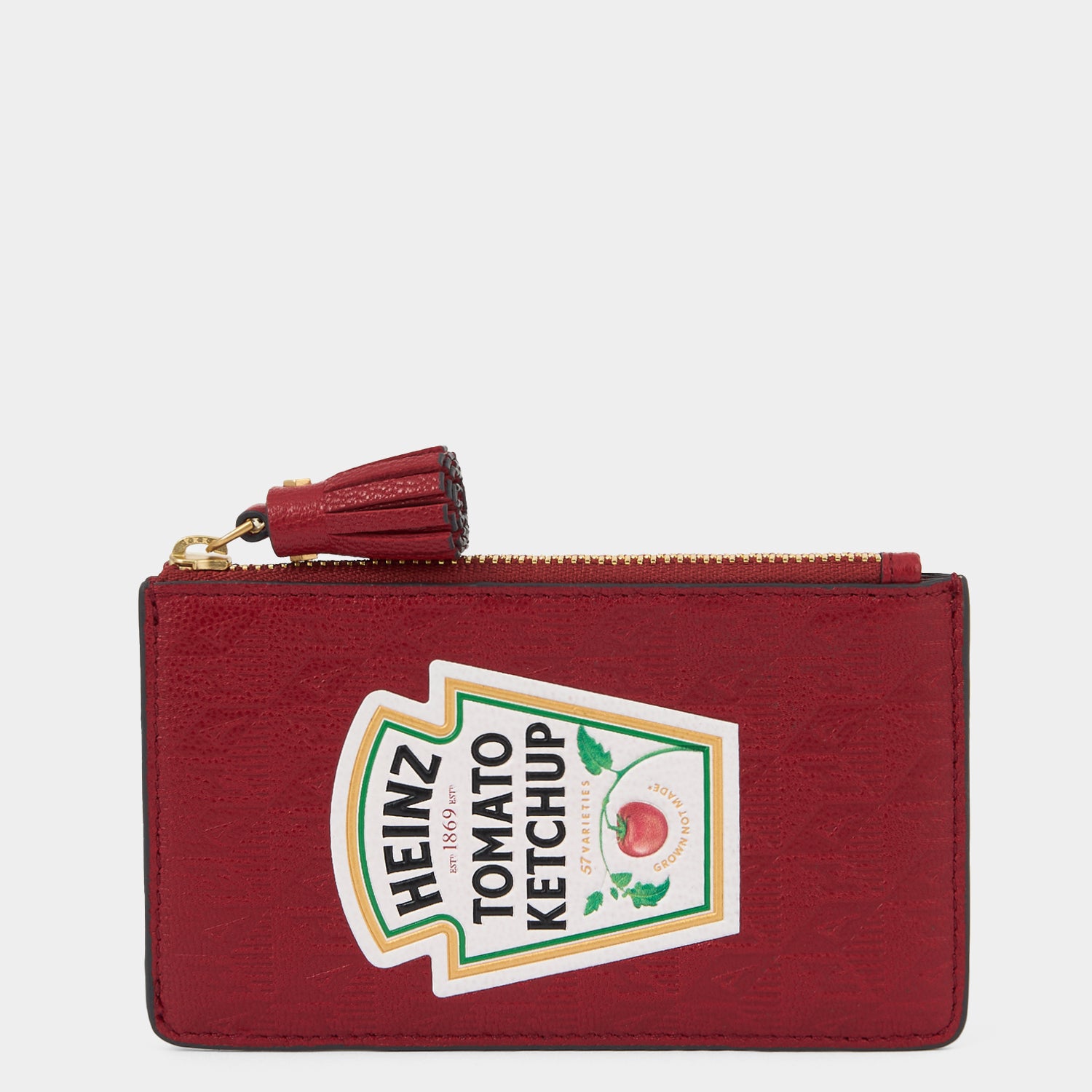 Anya Brands Heinz Tomato Ketchup Zip Card Case -

          
            Capra Leather in Red -
          

          Anya Hindmarch UK
