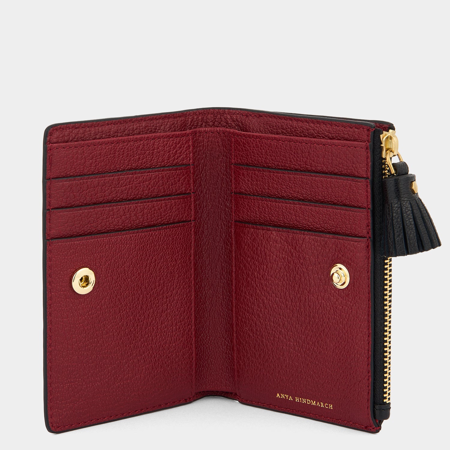 Anya Brands Kikkoman Folding Wallet -

          
            Capra Leather in Vampire -
          

          Anya Hindmarch UK
