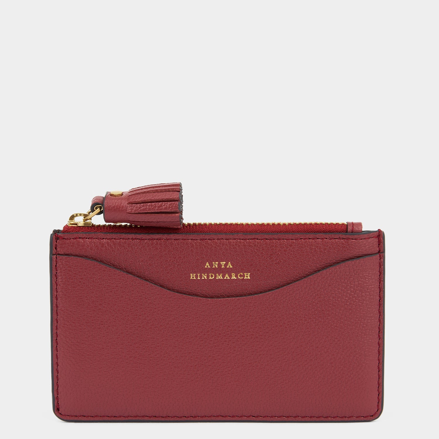 Peeping Eyes Zip Card Case -

          
            Capra Leather in Damson -
          

          Anya Hindmarch UK
