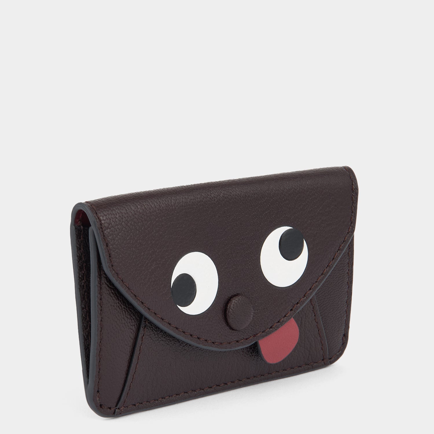 Zany Envelope Card Case -

          
            Capra Leather in Grape -
          

          Anya Hindmarch UK
