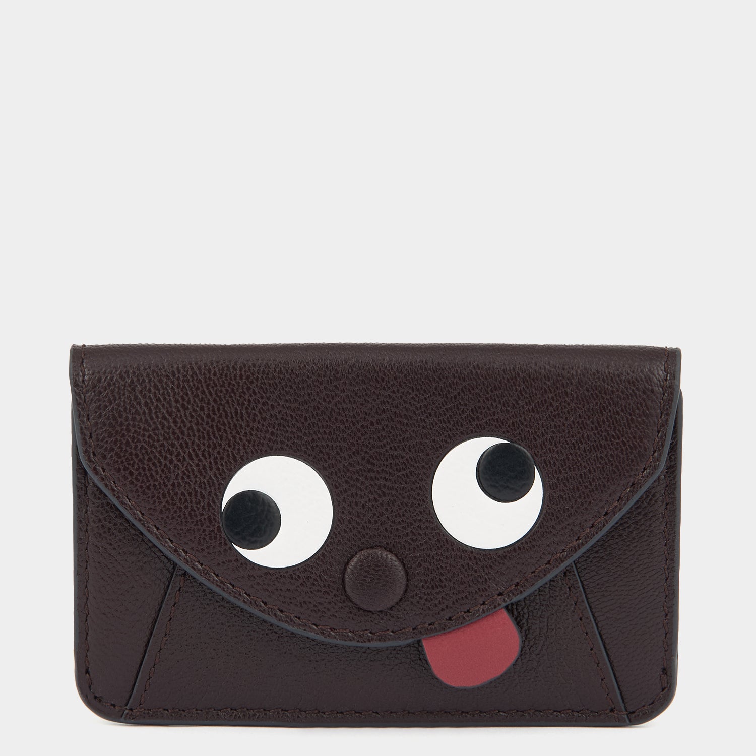 Zany Envelope Card Case -

          
            Capra Leather in Grape -
          

          Anya Hindmarch UK
