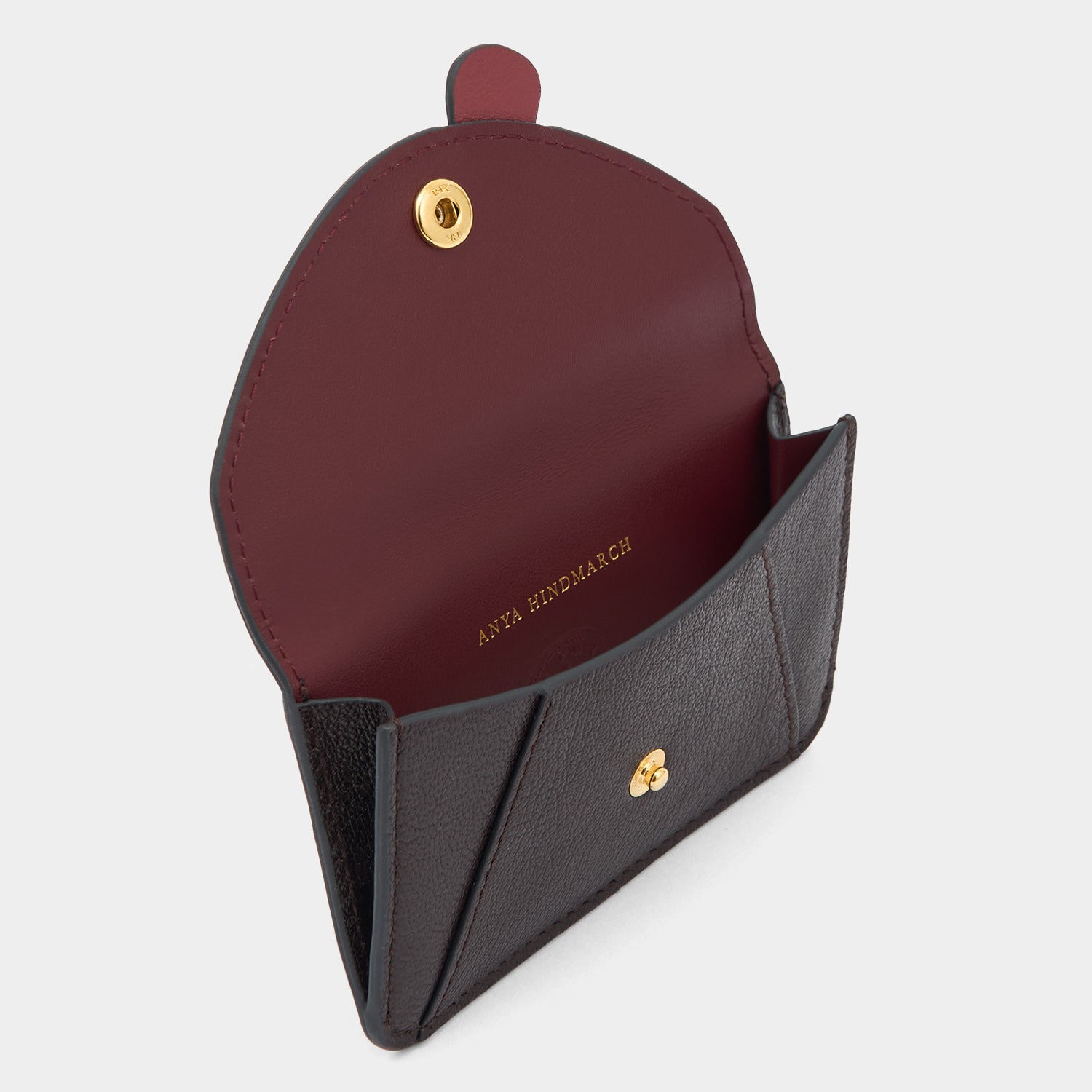 Zany Envelope Card Case -

          
            Capra Leather in Grape -
          

          Anya Hindmarch UK
