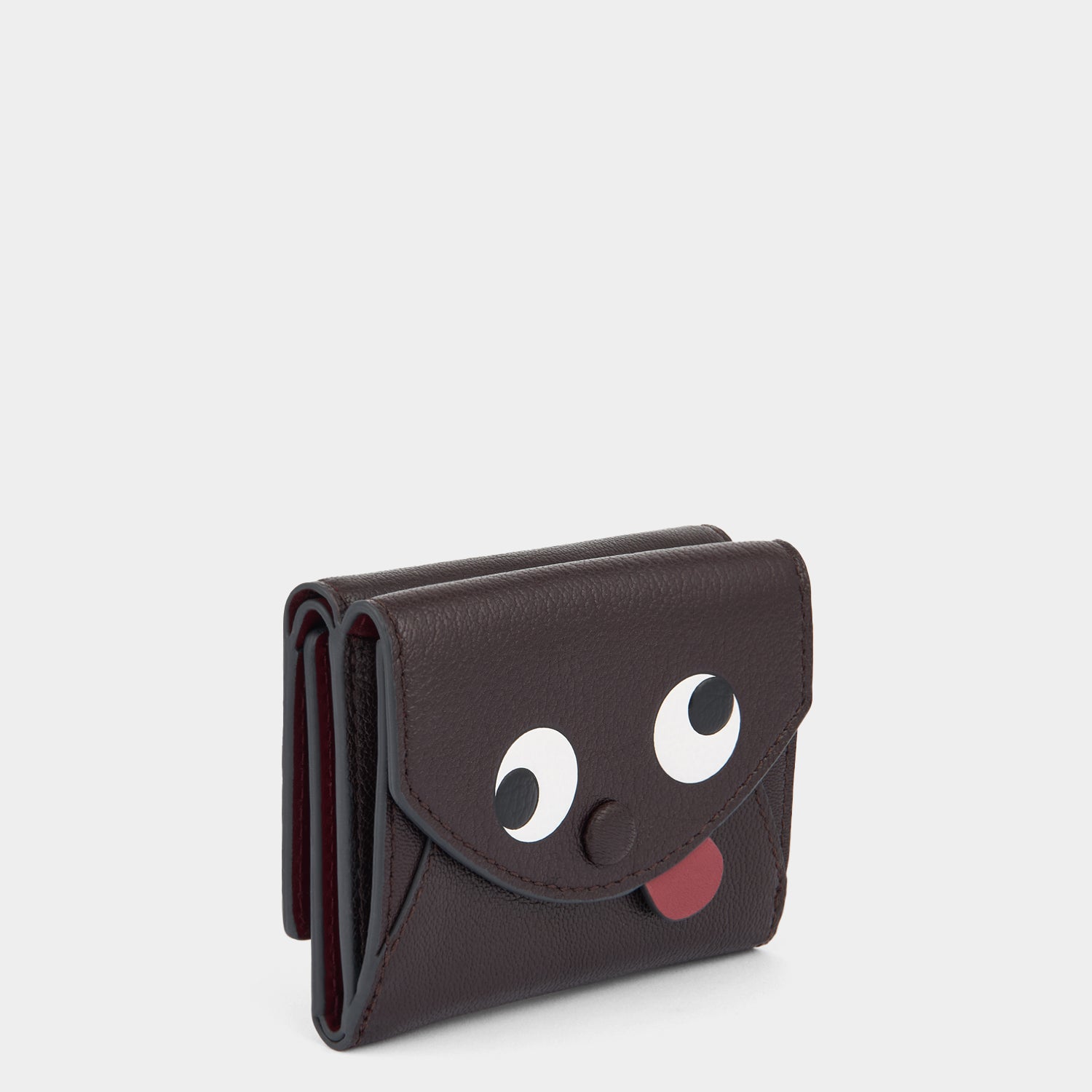 Zany Mini Trifold Wallet -

          
            Capra Leather in Grape -
          

          Anya Hindmarch UK
